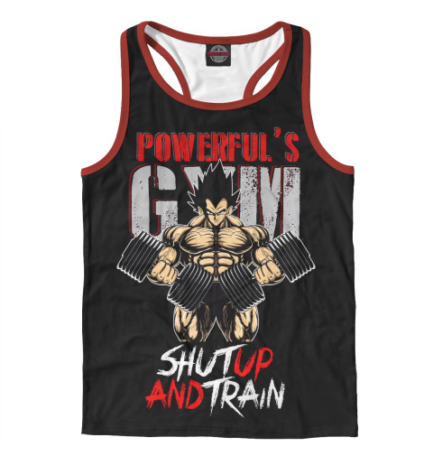 

Майки борцовки Print Bar, Белый, Powerful Gym