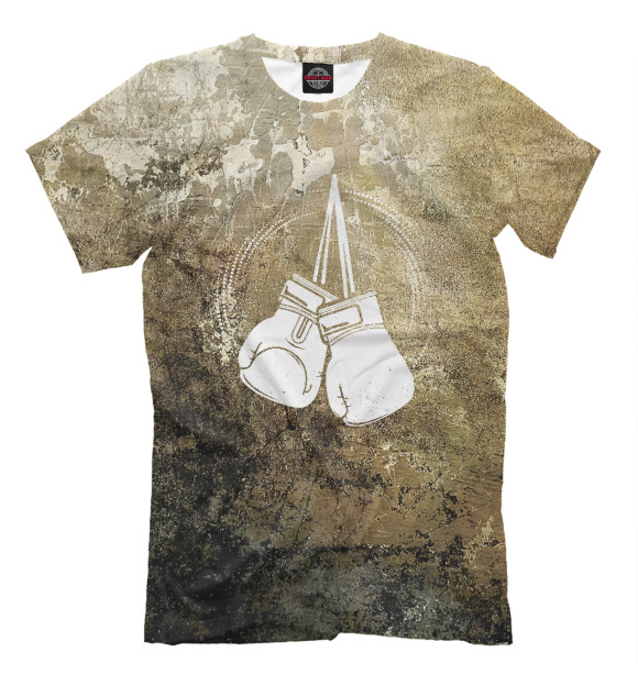 Мужская футболка с изображением White Boxing Gloves Boxer цвета Белый