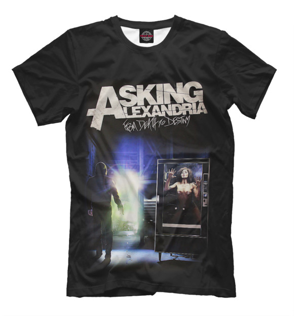 Футболка для мальчиков с изображением Asking Alexandria цвета Черный