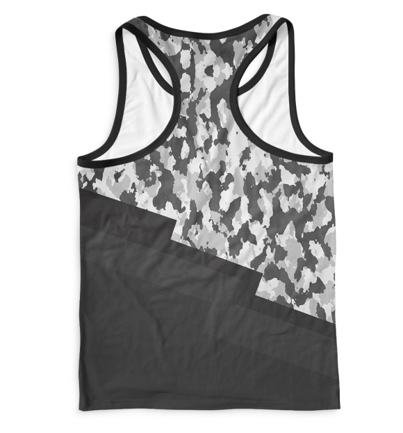 Мужская майка-борцовка с изображением SYSTEM цвета Белый