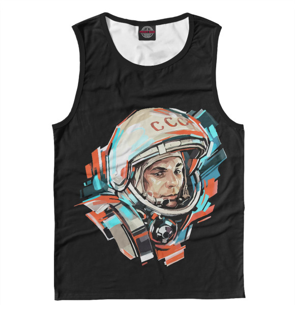 Майка для мальчика с изображением Гагарин цвета Белый