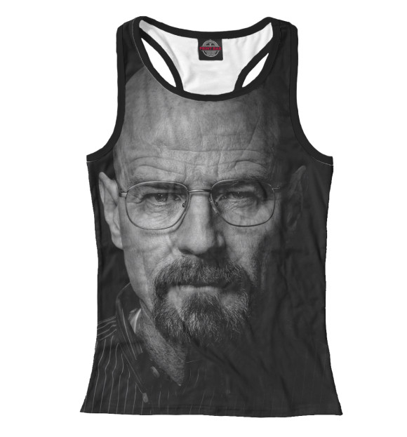 Женская майка-борцовка с изображением Walter White цвета Белый