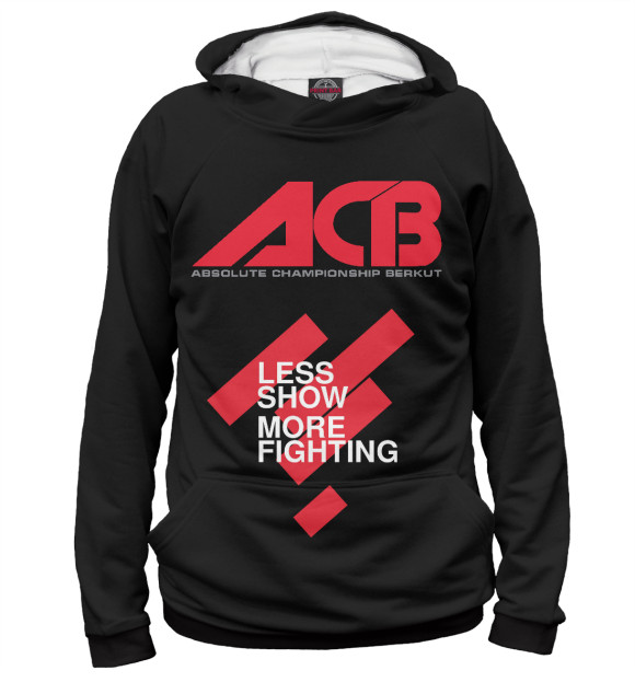 Женское худи с изображением ACB цвета Белый