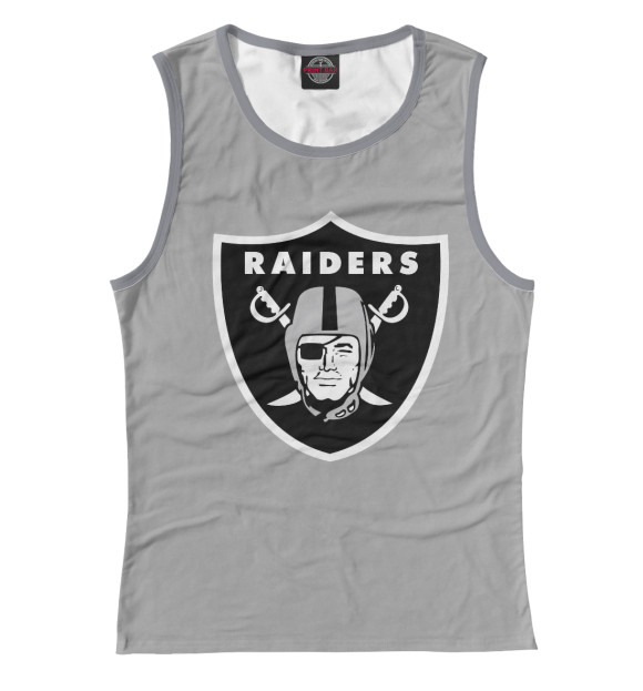Майка для девочки с изображением Oakland Raiders цвета Белый