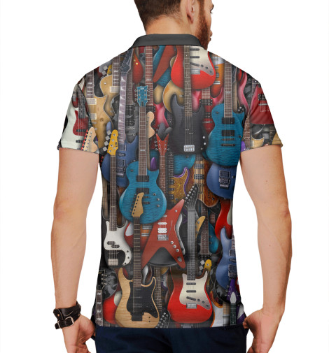 

Поло Print Bar, Белый, Электро гитары