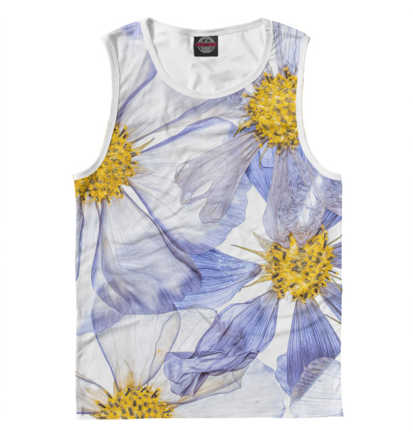 Майка для мальчика с изображением Цветы цвета Белый