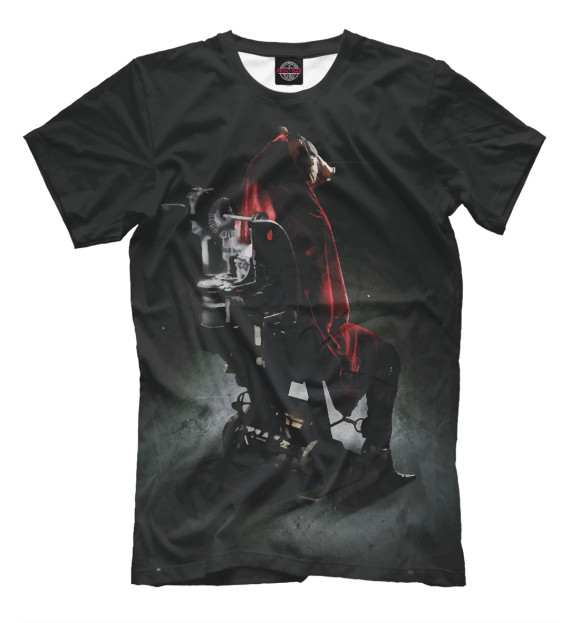 Мужская футболка с изображением Cвинья цвета Черный