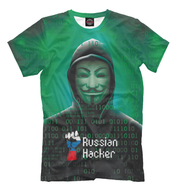 Футболка для мальчиков с изображением Russian Hacker цвета Белый