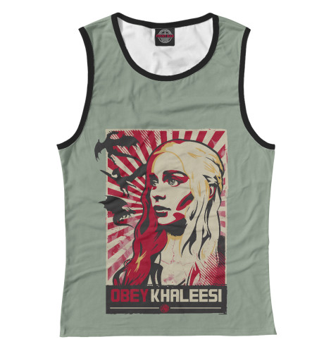 

Майки Print Bar, Белый, Obey Khaleesi