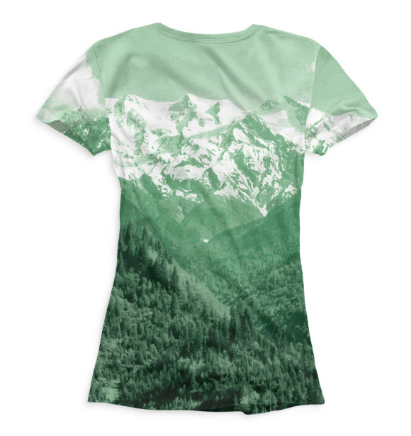 Футболка для девочек с изображением За службу на Кавказе цвета Белый