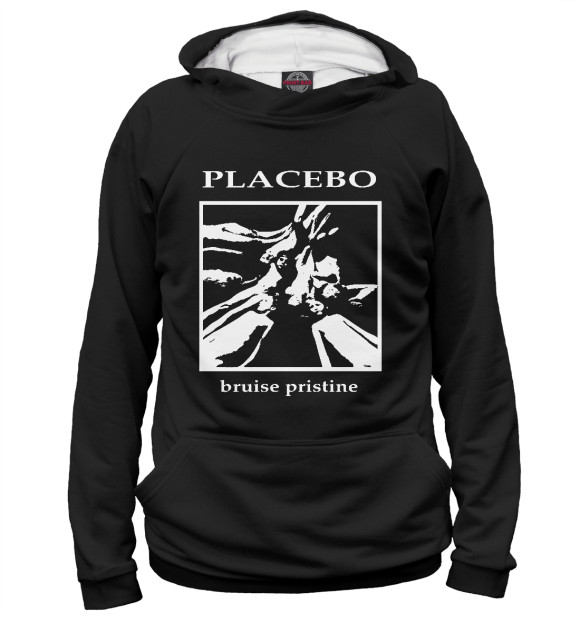 Мужское худи с изображением Placebo цвета Белый