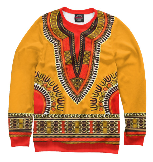 Свитшот для мальчиков с изображением Орнамент цвета Белый