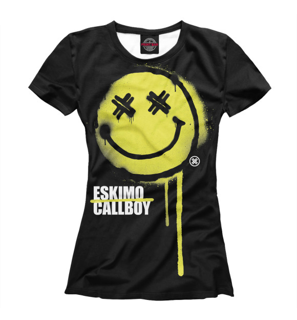 Женская футболка с изображением Eskimo Callboy цвета Белый