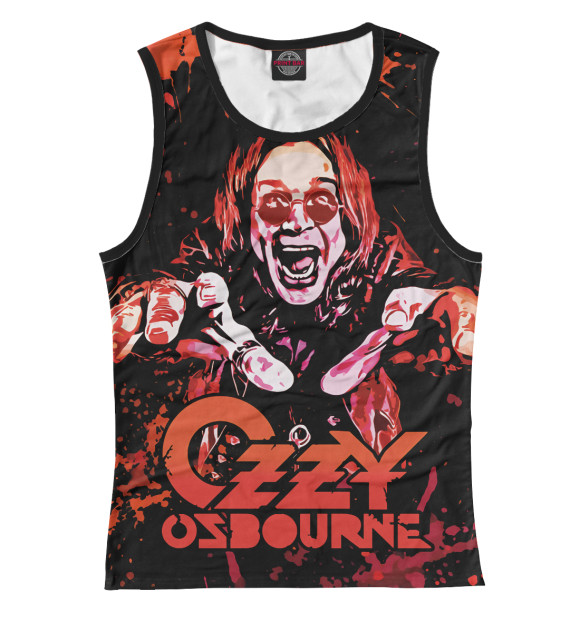 Майка для девочки с изображением Ozzy Osbourne цвета Белый