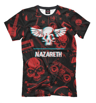 Мужская футболка Nazareth Rock Glitch