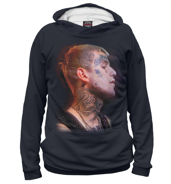Женское худи с изображением Lil Peep цвета Белый