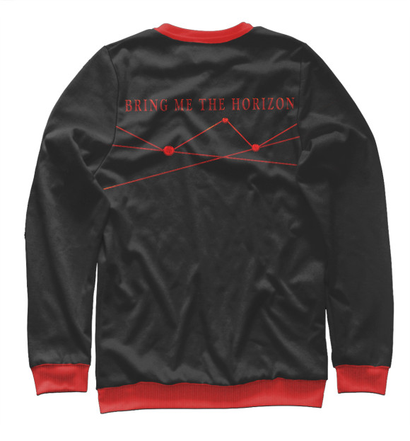 Женский свитшот с изображением Bring Me The Horizon цвета Белый
