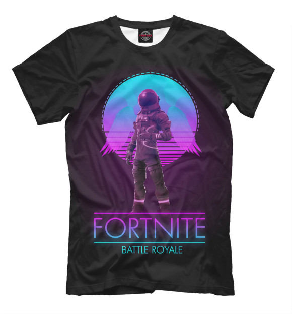 Мужская футболка с изображением Fortnite Battle Royale цвета Черный