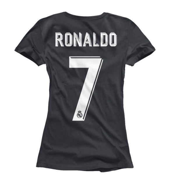 Женская футболка с изображением Криштиану Роналду Форма Новая Гостевая 2019 цвета Белый