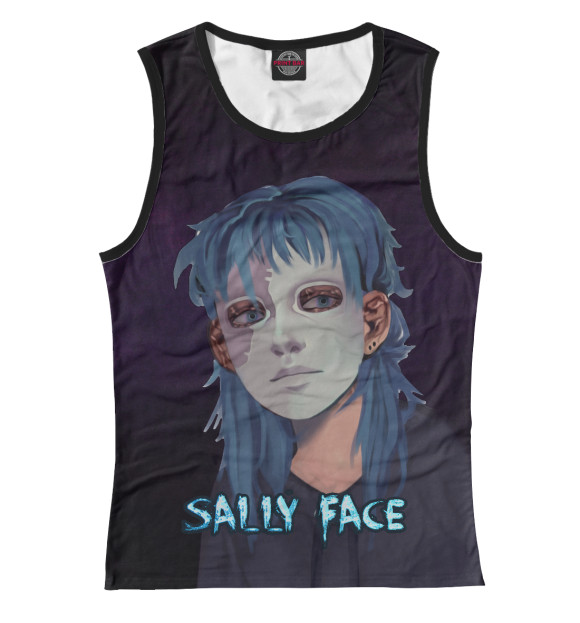 Майка для девочки с изображением Sally Face цвета Белый