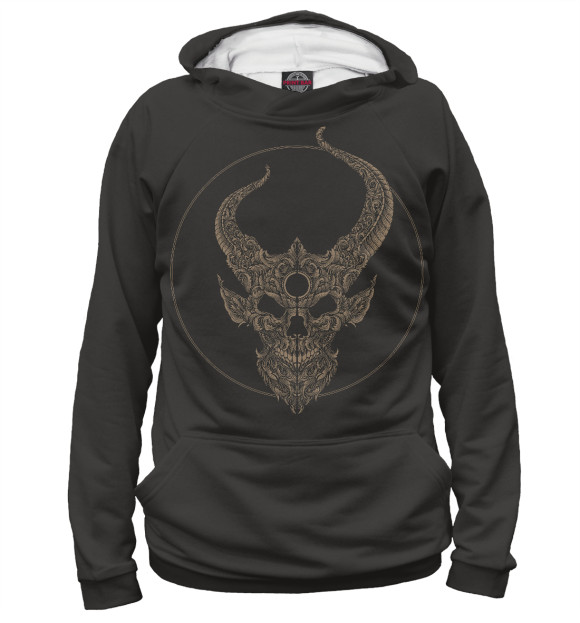 Женское худи с изображением Demon Hunter Logo цвета Белый