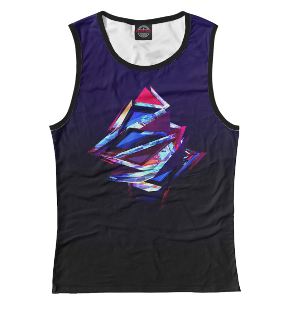 Майка для девочки с изображением Геометрия цвета Белый