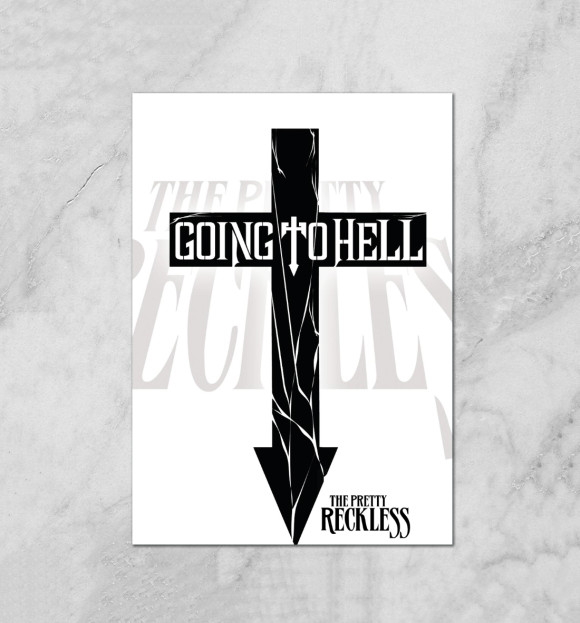 Плакат с притом The Pretty Reckless цвета Белый Плакат с изображением The Pretty Reckless цвета Белый