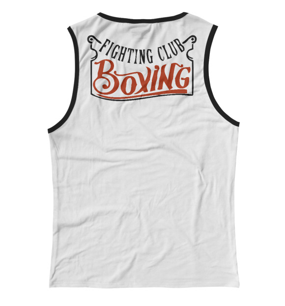 Женская майка с изображением Fighting club цвета Белый
