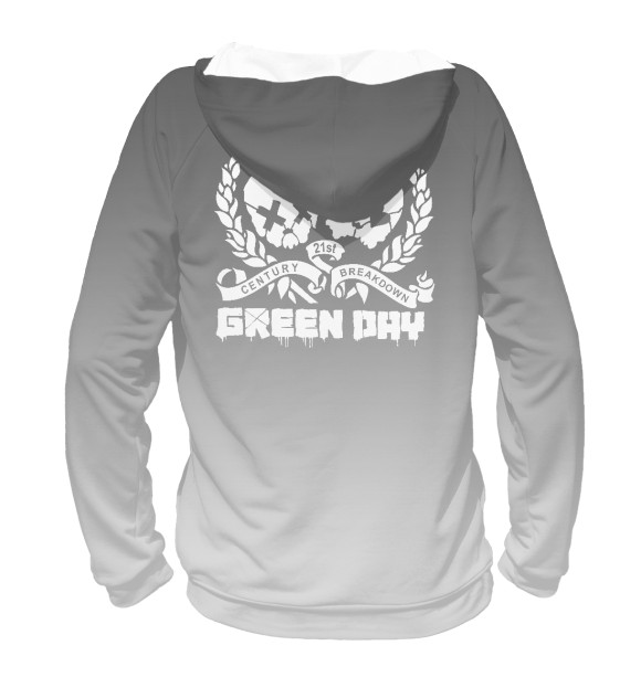 Худи для девочки с изображением Green Day цвета Белый