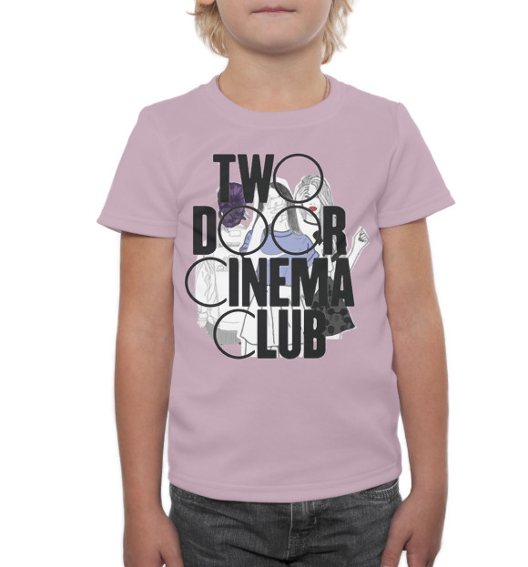 Футболка для мальчиков с изображением Two Door Cinema Club цвета Белый