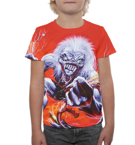 

Футболки Print Bar, Молочно-белый, Iron Maiden