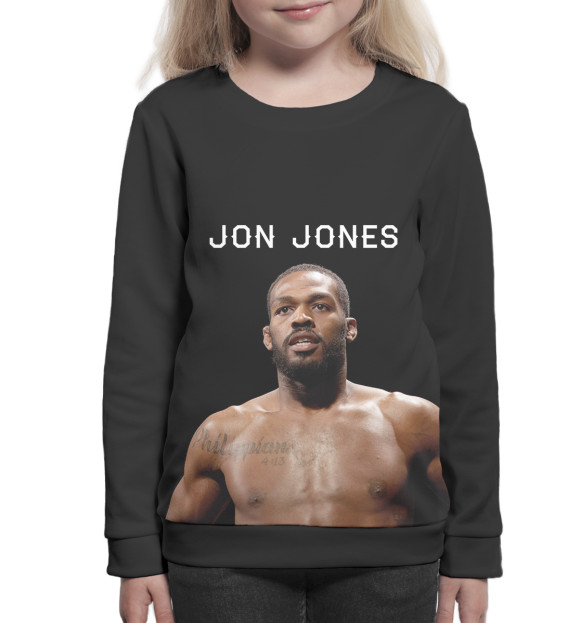 Свитшот для девочек с изображением Jon цвета Белый