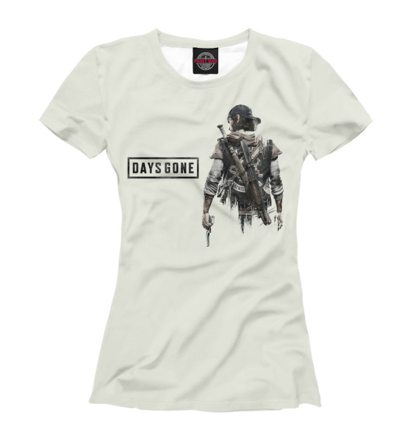 Футболка для девочек с изображением Days Gone цвета Белый