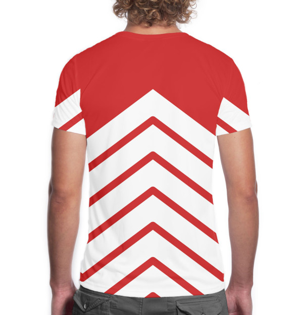 Мужская футболка с изображением Црвена Звезда цвета Белый