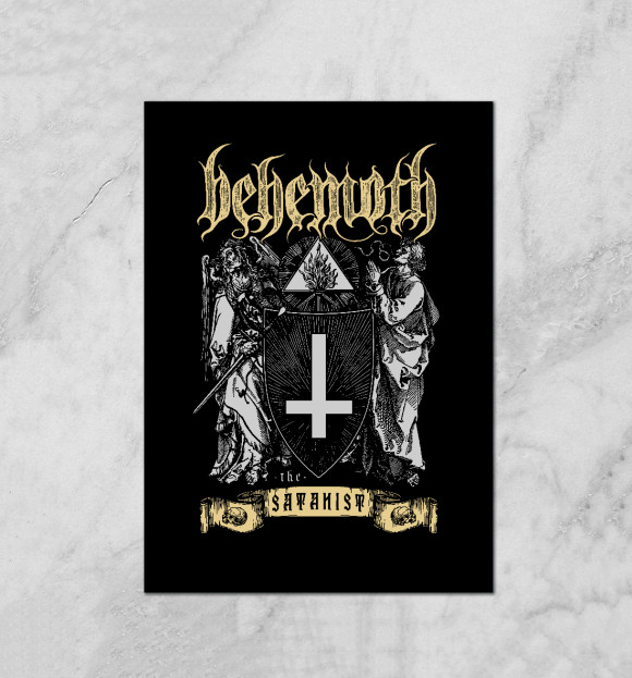 Плакат с изображением Behemoth цвета Белый