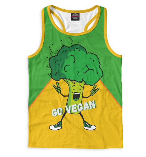 

Майки борцовки Print Bar, Белый, Go Vegan