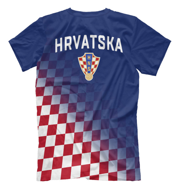 Мужская футболка с изображением Хорватия цвета Белый