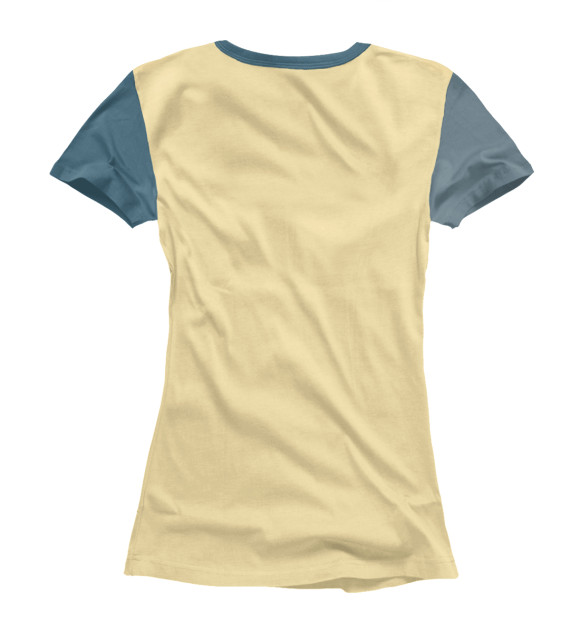 Женская футболка с изображением Witch cat цвета Белый