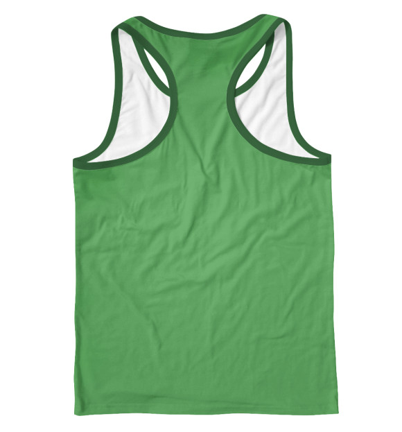 Мужская майка-борцовка с притом Барашек Шон цвета Белый Мужская майка-борцовка с изображением Барашек Шон цвета Белый