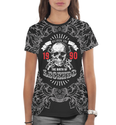 

Футболки Print Bar, Белый, Рождение легенд — 1990