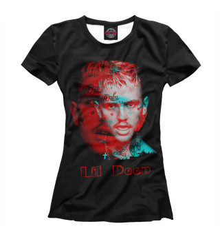 Женская футболка Lil peep psychedelic