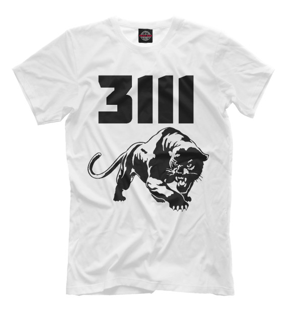 Мужская футболка с изображением ОДОН В/ч 3111 цвета Молочно-белый