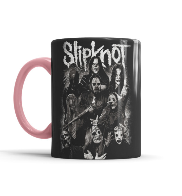 Кружка с изображением Slipknot цвета розовый