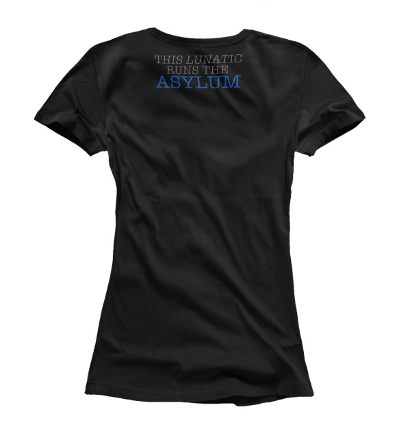 Женская футболка с изображением Дин Эмброуз This Lunatic Runs The Asylum цвета Белый