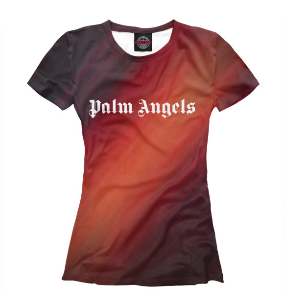 Футболка для девочек с изображением Palm Angels цвета Белый
