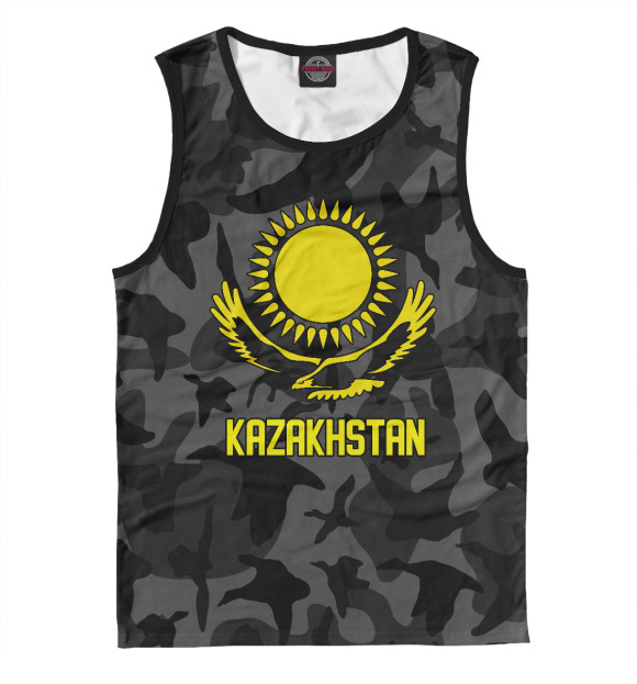 Майка для мальчика с изображением Kazakhstan цвета Белый