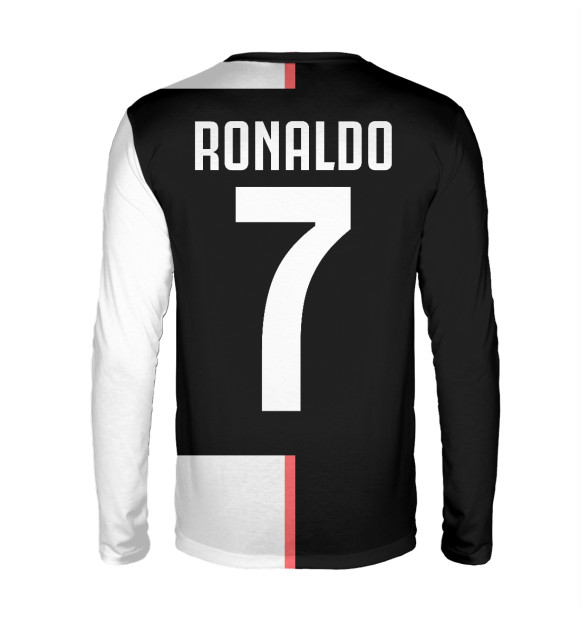 Мужской лонгслив с изображением Cristiano Ronaldo цвета Белый
