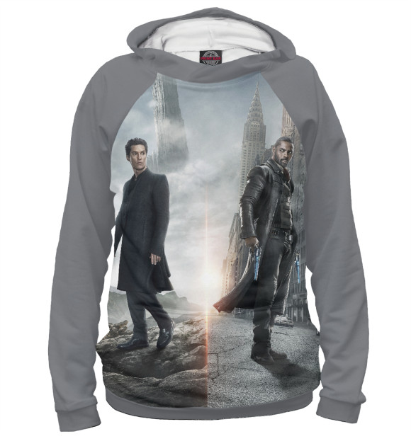 Женское худи с изображением Темная башня цвета Белый