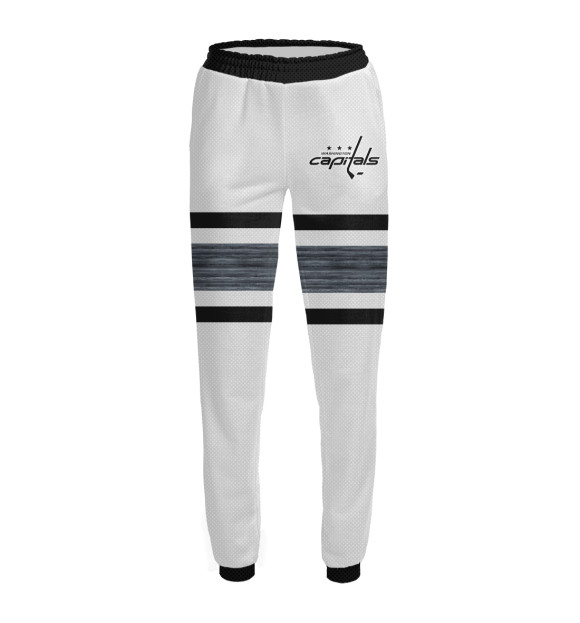 Женские спортивные штаны с изображением Washington Capitals Форма Бонусная 2019 цвета Белый