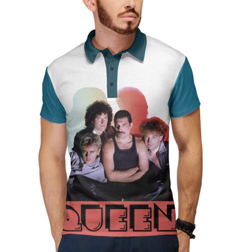 

Поло Print Bar, Белый, Queen